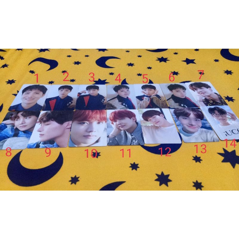 photocard pc dicon 101 BTS jhope min beli 2 pc