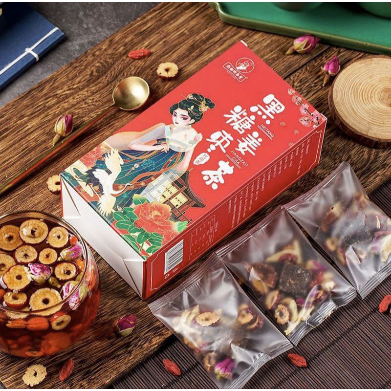 Red Date Rose brown sugar tea 150g / teh pms 黑糖姜枣茶