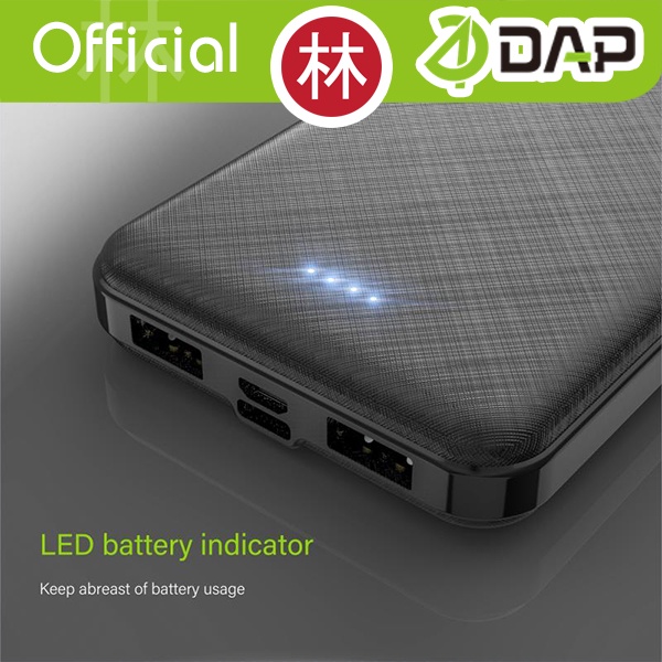 DAP D-P10 10000mAh Dual Output &amp; Input Powerbank