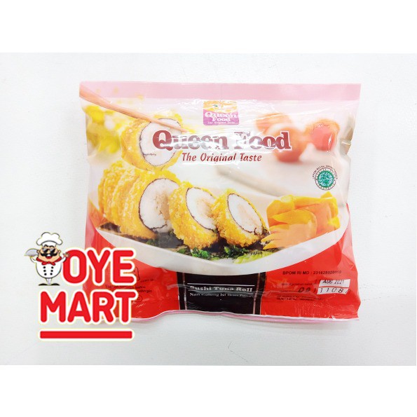 QUEEN FOOD SUSHI TUNA ROLL 400GR ISI 4 / NASI GULUNG ISI TUNA