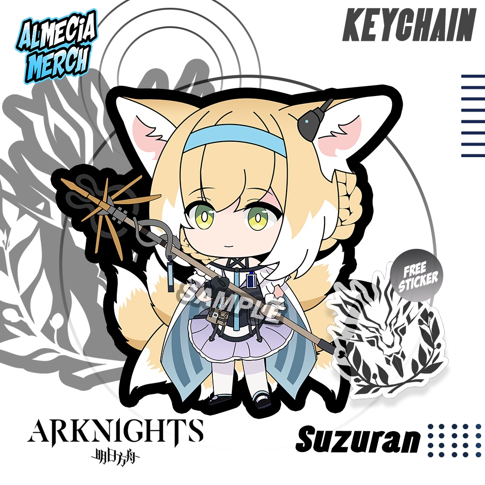 Gantungan Kunci Arknights Suzuran / Keychain Arknights Suzuran