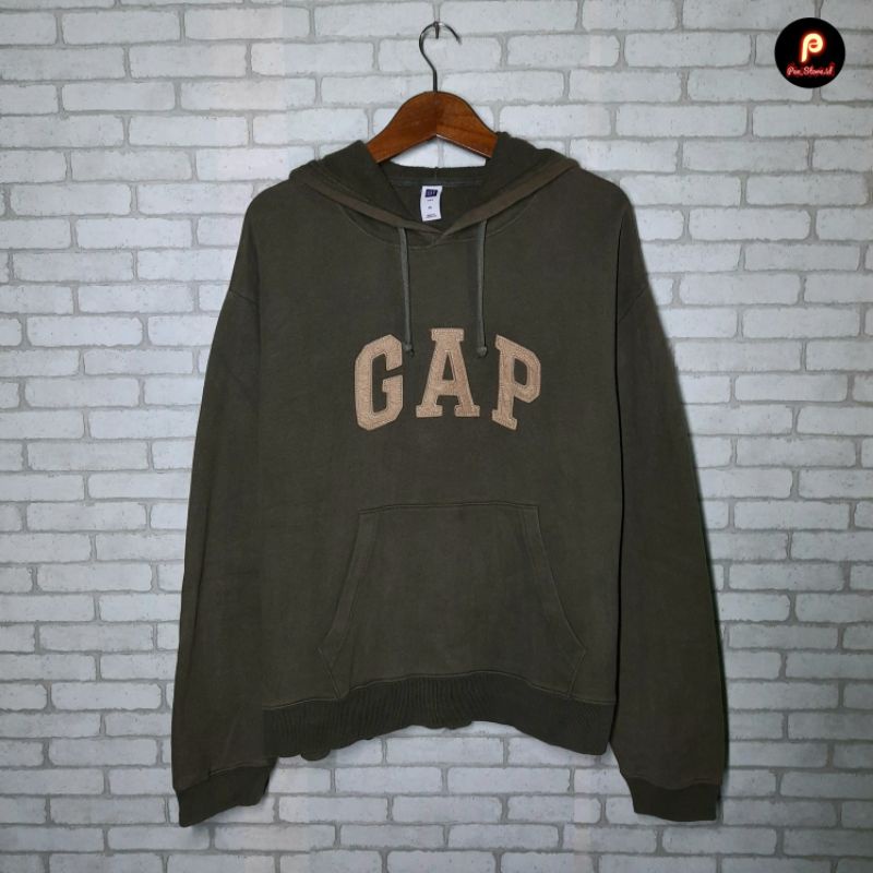 Hoodie GAP hijau olive