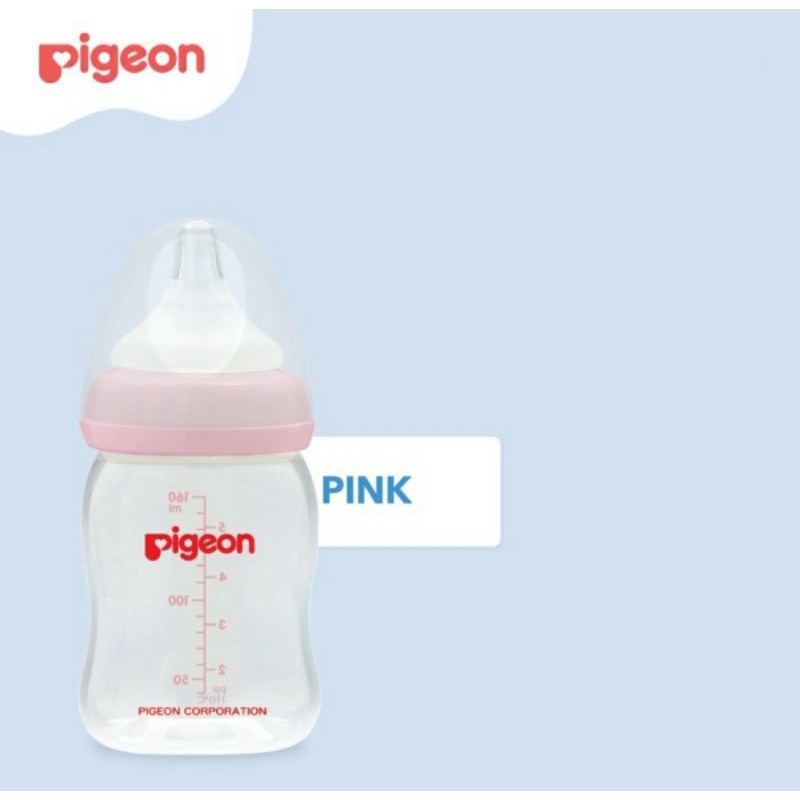 Pigeon Wide Neck Bottle Peristaltic Plus Soft Touch Nipple SS Botol Dot Susu Wideneck Merk Pigeon