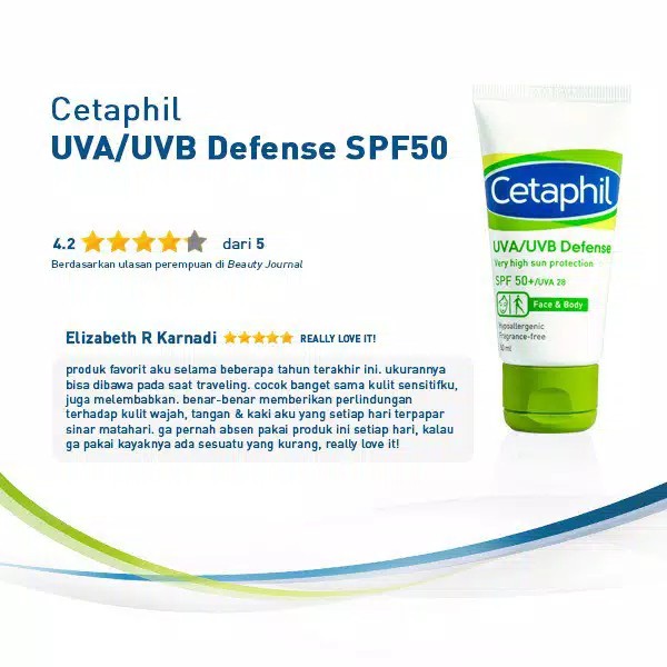 Cetaphil UVA/UVB Defense SPF 50+/UVA 28 50 ML