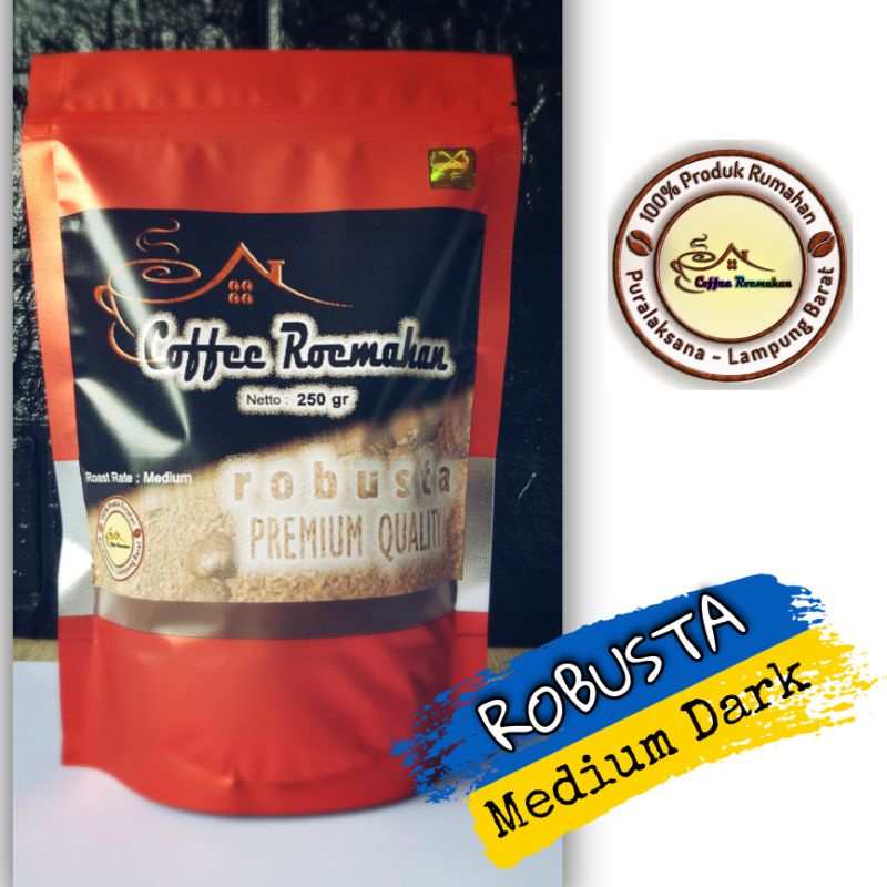 

Kopi Bubuk Robusta Kopi Lampung Medium Dark 1Kg