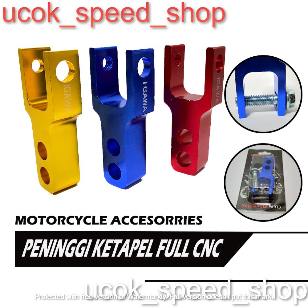 Peninggi Shock Shockbreaker Belakang Motor Matic Variasi Full Cnc Vario Mio Beat Xeon Scoopy dll