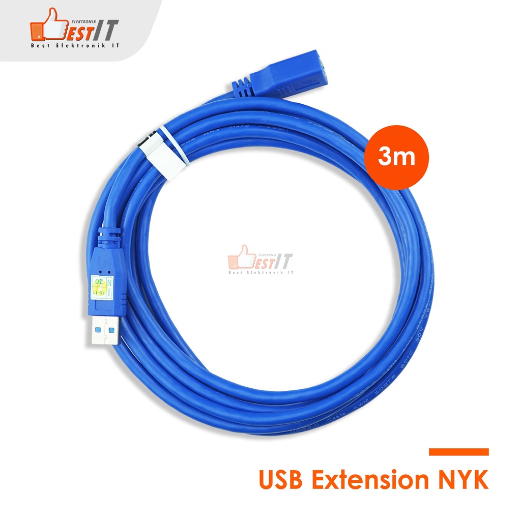 Kabel USB Ekstension NYK Versi 3 panjang 3 Meter