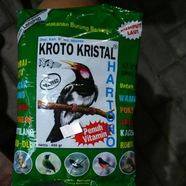 Kroto kristal Hartono 450gram.