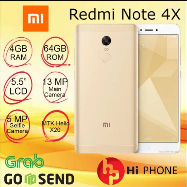 PROMO Xiaomi Redmi Note 4X 64GB RAM 4GB