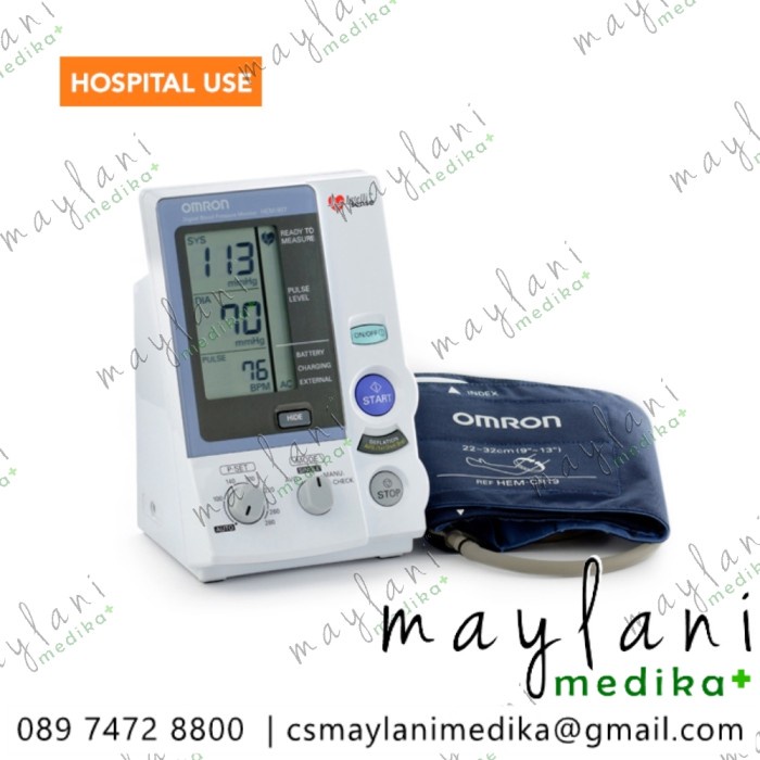 Tensimeter Digital Omron HEM-907 - Pengukur Tekanan Darah dan Denyut Nadi Profesional