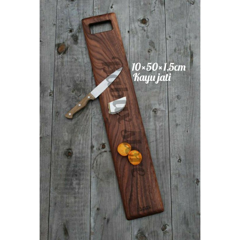 

Teak wood cutting board length 50cm × 10cm × 2cm