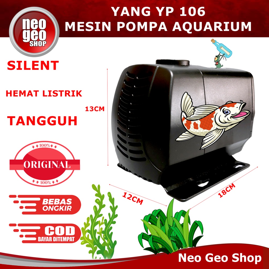 YANG YP 106 YP106 YP-106 Pompa Air Celup Pompa Kolam Aquarium