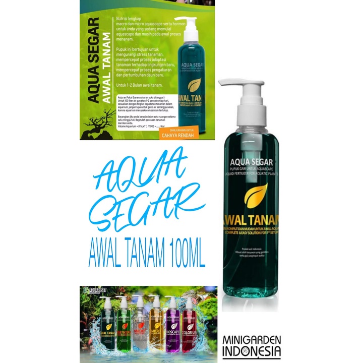 AQUA SEGAR AWAL TANAM PUPUK CAIR AQUASEGAR AQUASCAPE 100 ML