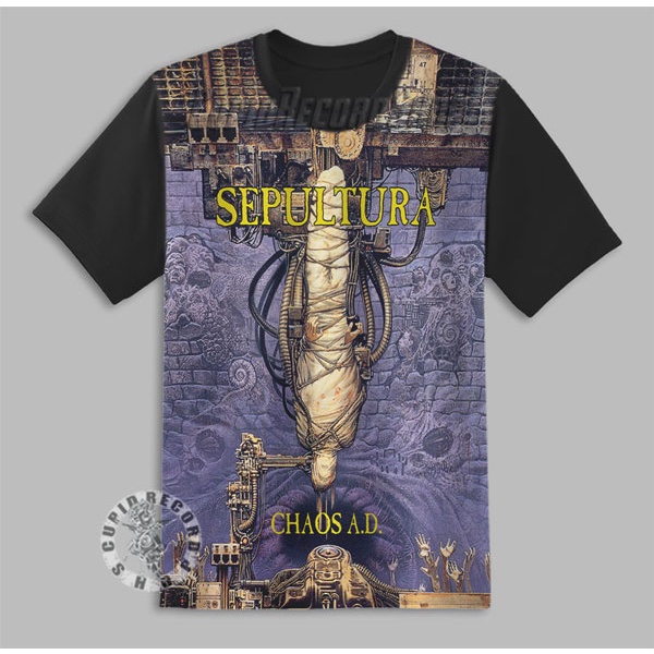 Kaos Sepultura Kaos Anak Band Sepultura Chaos AD -3D- Baju Sepultura Kaos Anak Baju Anak Band Sepult