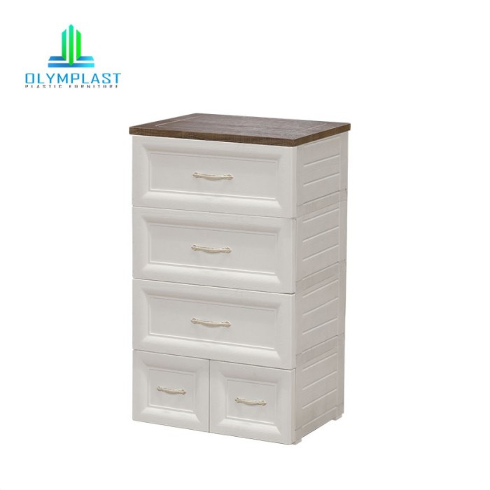 Promo Olymplast Classic Drawer Cabinet Laci 4 Susun ODC 04 B