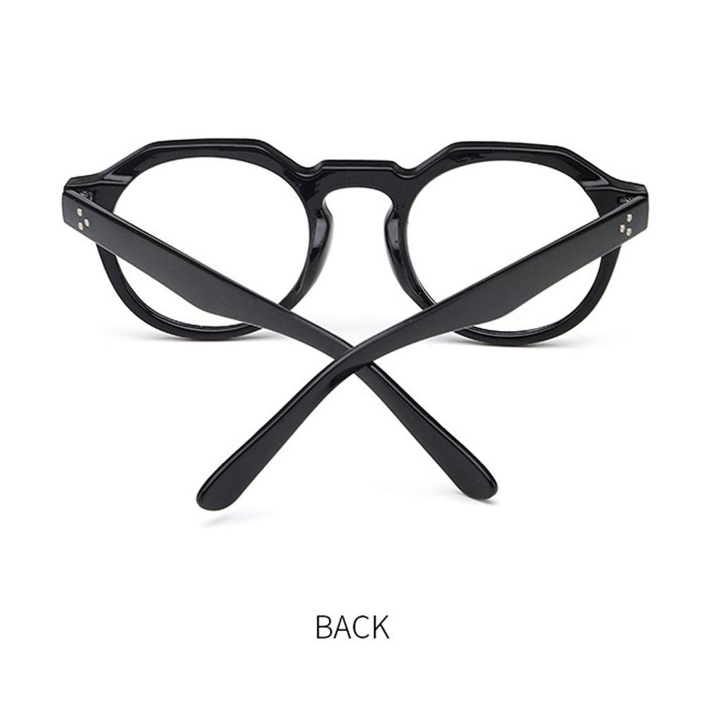 NEEDWAY Kacamata Anti Blue Light Ins Style PC Jelly Warna Vintage Round Frame Eyewear