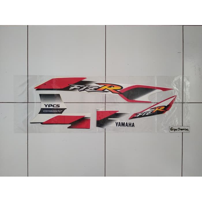 Striping Sticker Lis Yamaha Fiz R 2001 2002 Putih Merah