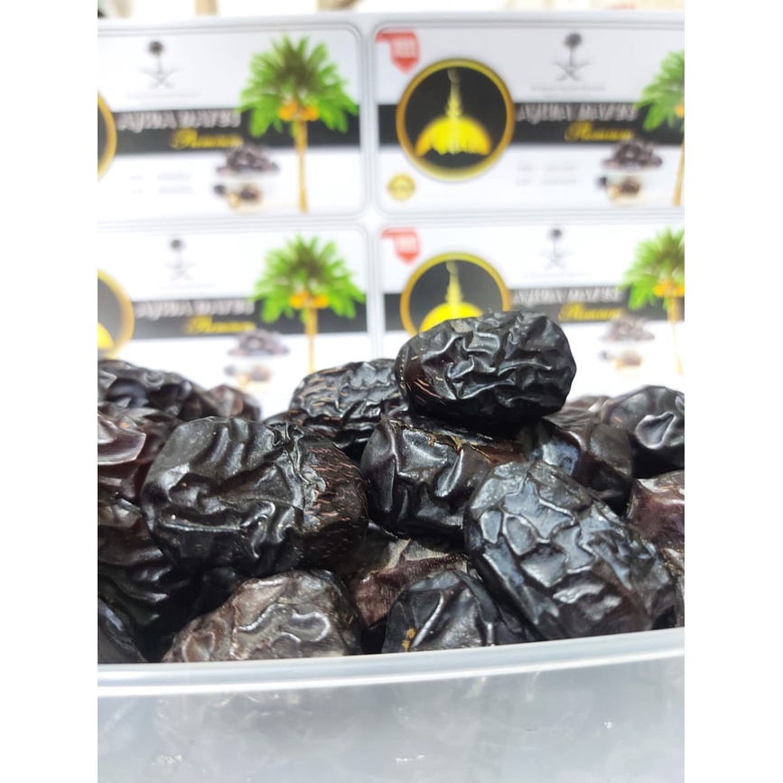 Kurma Ajwa 500gr KEMASAN TOPLES Madinah / Kurma Nabi Asli 100% Saudi Premium