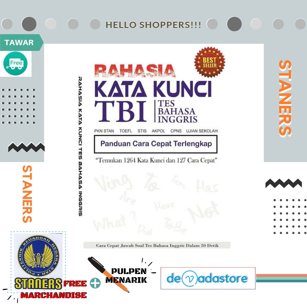 CARCEP TPA / TBI USM PKN STAN 2019 - GRATIS Stiker STANERS + Pulpen Menarik