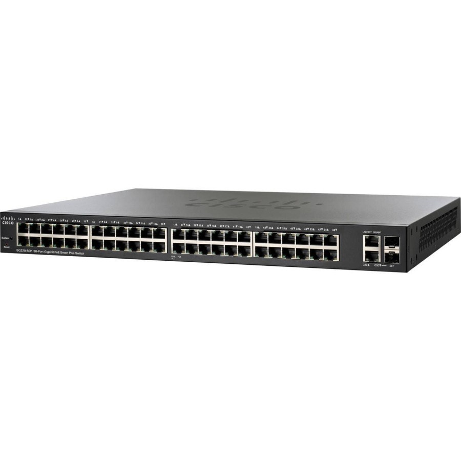 Cisco SG220-50P-K9-EU, 50-Port Gigabit PoE Smart Switch