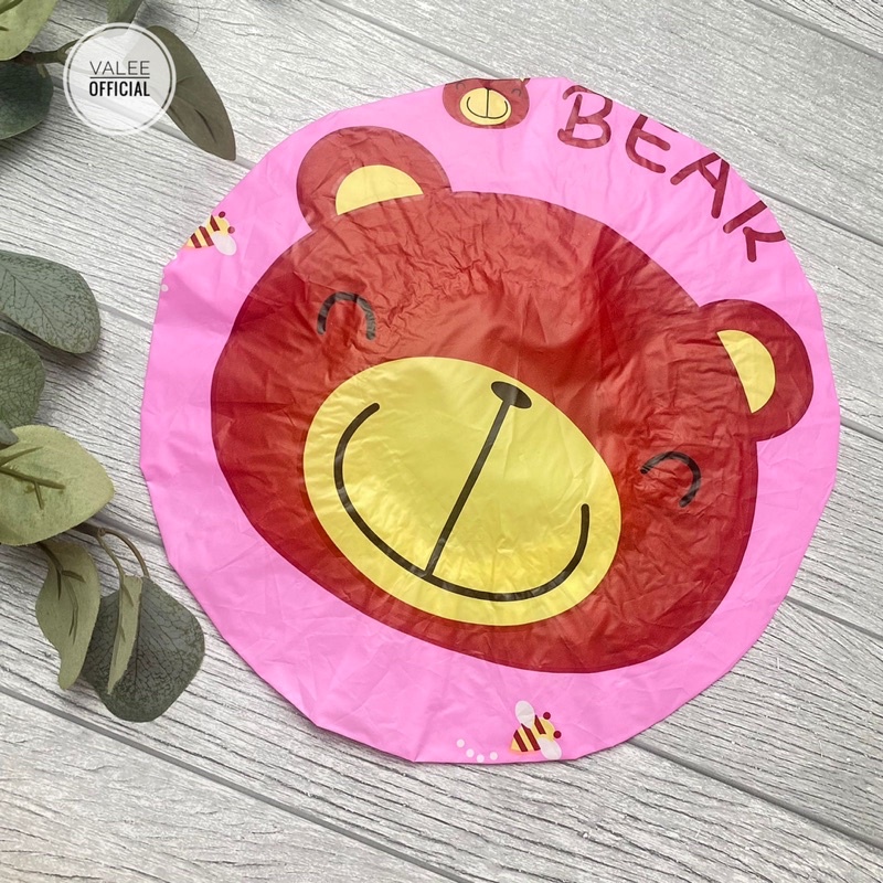 Shower Cap Karakter Kartun Penutup Rambut Kepala Mandi Topi Lucu