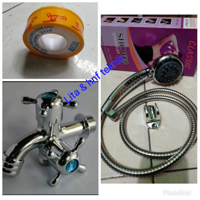 Paket shower mandi dan kran shower