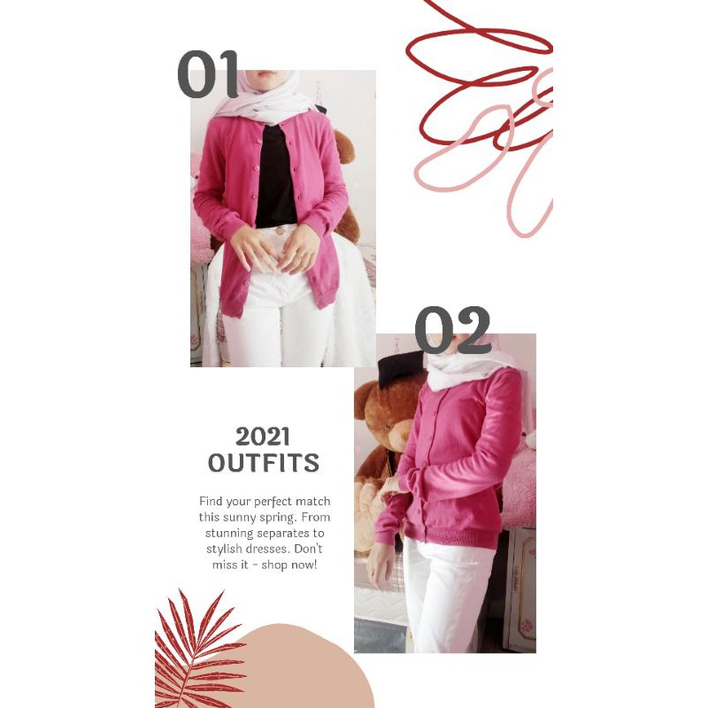 Cardigan Pink Uniqlo