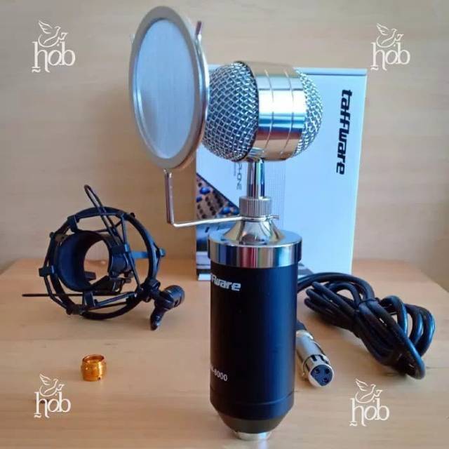 Mic microphone condensor taffware bm8000 / mik mic condenserr
