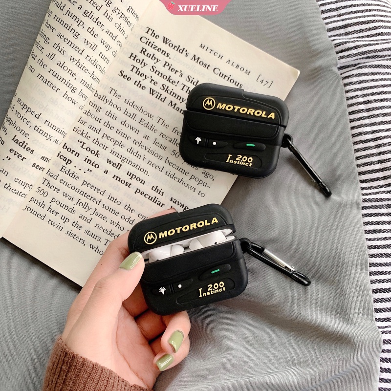 Casing Silikon Motif Kartun Lebah Retro Lucu Anti Jatuh / Gores Untuk Airpods 1 / 2 / Pro