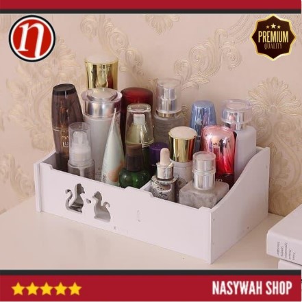 Murah Tempat Make up Akrilik by Miniso Rak Kosmetik Box Laci Polos Putih