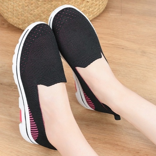 TBIG Size 36 - 41 Sepatu Slip On BQSHOES Import Shoes Wanita Sepatu Korea Style Sekolah Kuliah