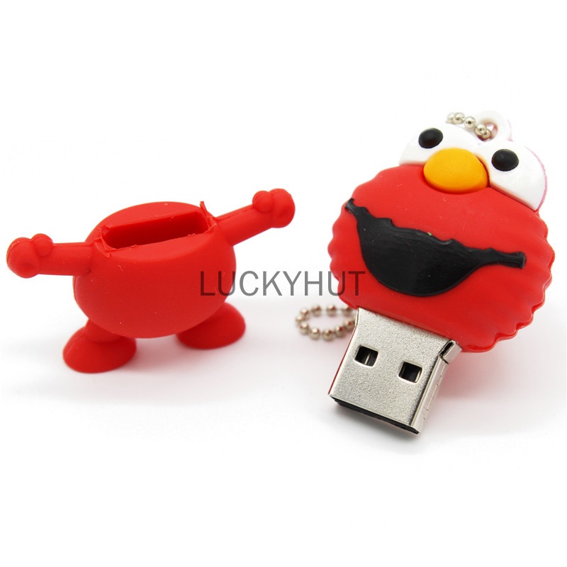 Pendrive 2TB Boneka Sesame Street 1GB 8GB 16GB 32GB 64GB Pendrive 1TB 128GB Untuk Hadiah