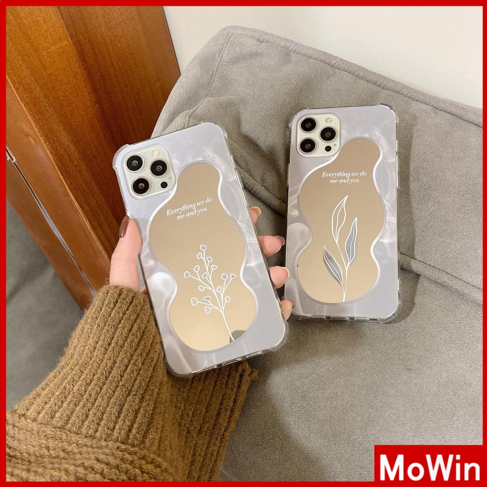 iPhone Case Acrylic HD Mirror Airbag Shockproof Protection Camera Cute Tulip Flower Simple Compatible For iPhone 11 iPhone 13 Pro Max iPhone 12 Pro Max iPhone 7 Plus iPhone xr