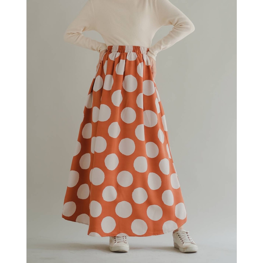 Myrubylicious FLANERY POLKA SKIRT KODE 1528