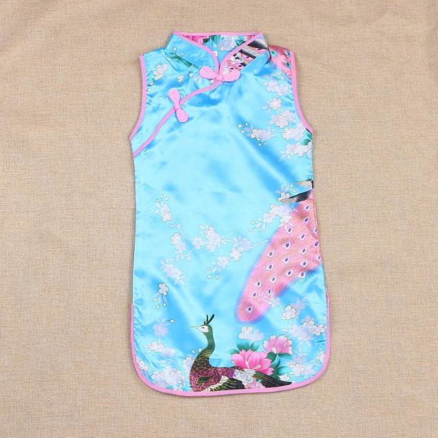 Cheongsam Anak Saten Murah Dress Imlek Baju Kostum China Grosir Anak Perempuan