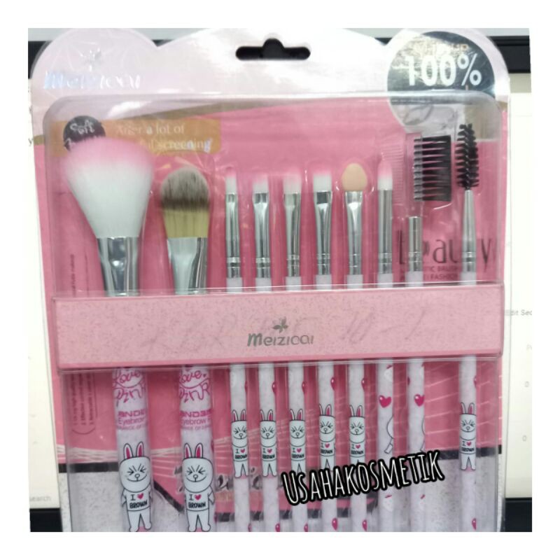 BRUSH MAKE UP 10 IN 1 PER SET KBRMC10-1