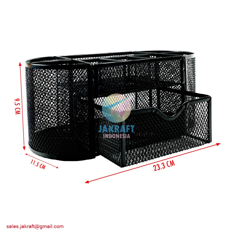 

(1 Unit) Desk Set Jaring JOYKO DS-23 Tempat Alat Tulis Pensil Meja Pen Stationery Stand Holder Rak Jala Besi