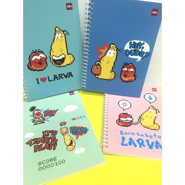 

SPIRAL NOTEBOOK A5 DELI EDISI “LARVA” 60lembar