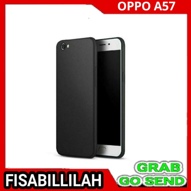 Oppo A57 Softcase Black Matte Case Slim Matte TPU