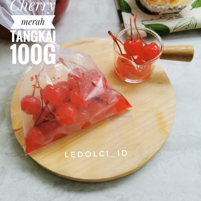 

CHERRY MERAH TANGKAI CERI MERAH TANGKAI MARASCHINO 100 GRAM ledolci92