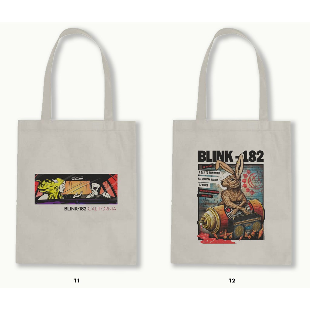 TOTE BAG BLACU 30X40 - BLINK 182 #2