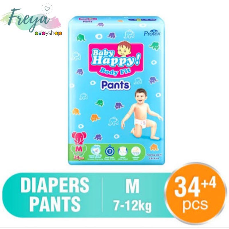 Baby Happy Popok Pants (M) Isi 34+4 Pcs