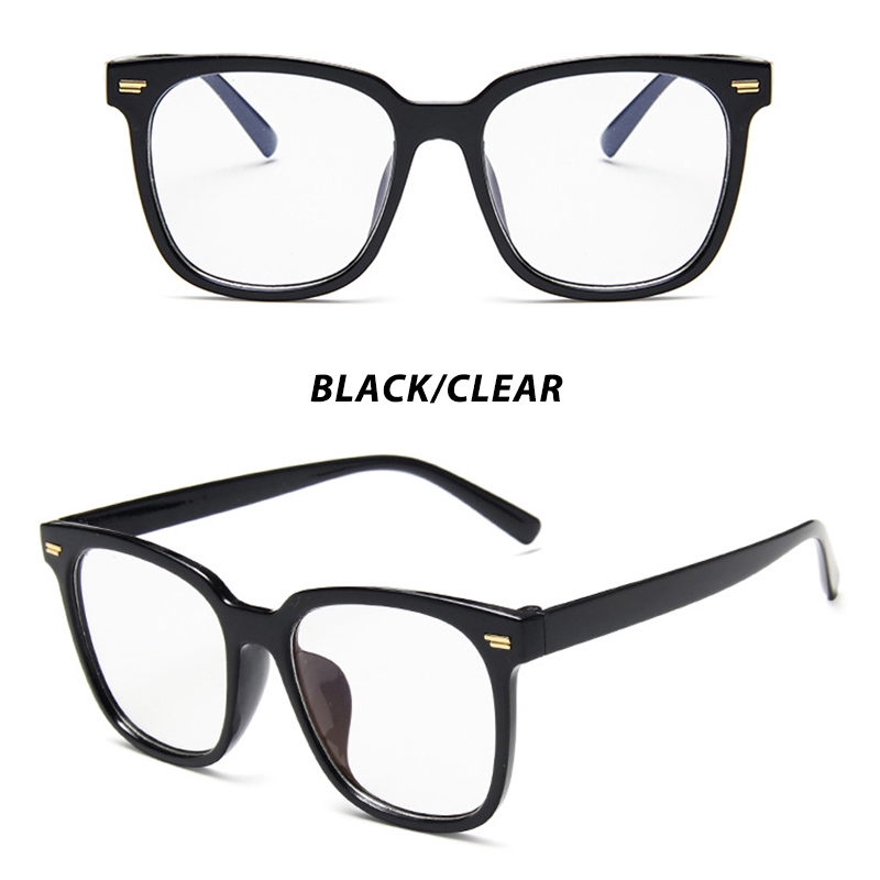 （YUZHU）Bayar di Tempat Kacamataminus 0°~-400° Anti Biru Kacamata Wanita Square Frame Kacamata Anti Radiasi Eyeglasses