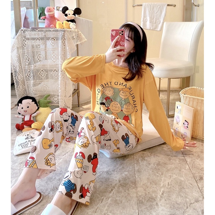 JC- Stelan Import Oversize Premium PP / Stelan piyama import Panjang  / piyama Korea Bigsize Import-Charlie&Geng PP