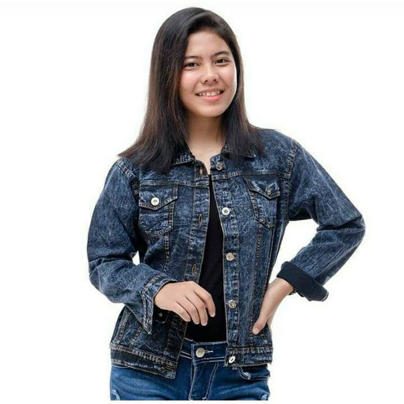 JAKET JEANS WANITA/JAKET BIONDY CEWEK PREMIUM/JAKET DENIM/ JAKET  STANDAR JUMBO/JAKET JEANS SNOW