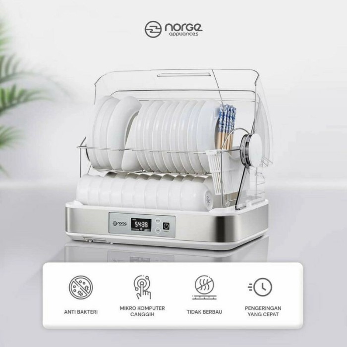 Norge 4in1 Table Top UV Dish Dryer NG-DD48UV (Hanya Mengirim Untuk Daerah Kal-Sel)