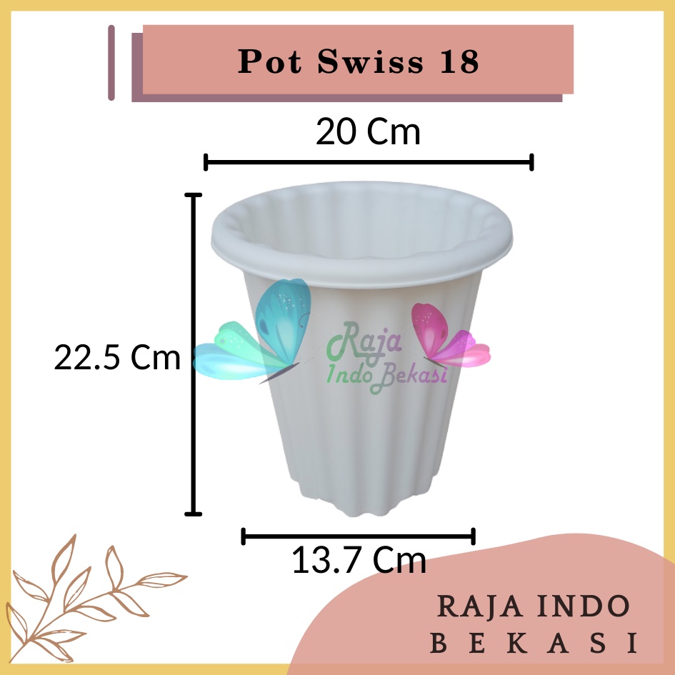 Pot Swiss 18 Putih  Pot Yogap 18 Putih Coklat Merah Bata Bening Transparan Pot Yogap 17 18 19 Pot Yogap Murah Pot Bunga Tinggi Pirus Tegak Bagus Tebal