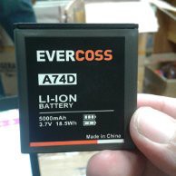 BATERAI EVERCOSS A74D 5000mAh LI-ION BATTERY