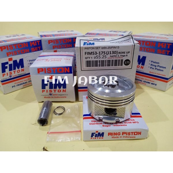 Jual PISTON KIT FIM JUPITER Z XB FIM53 JUPITER Z BORE UP VEGA R NEW Limited