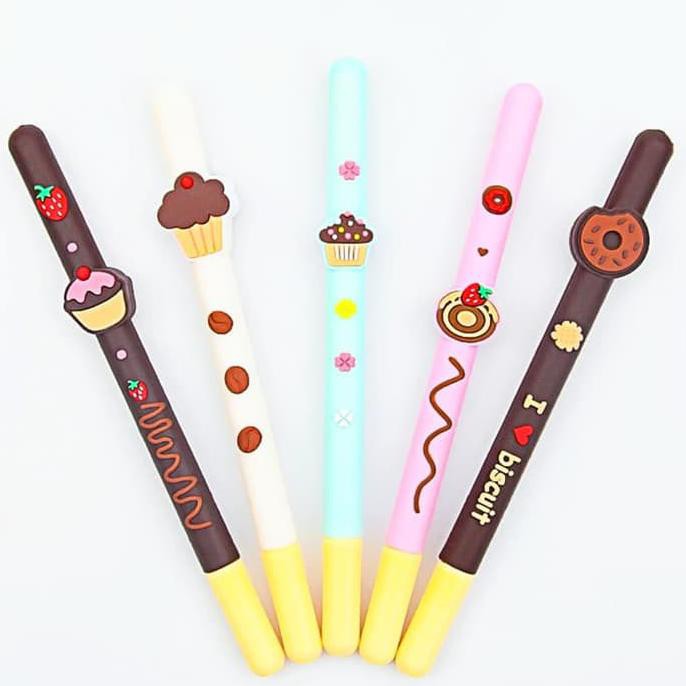 Barang Berkualitas Pulpen Gel / Pen Gel Cookies Stick 2nd Edition PROMO